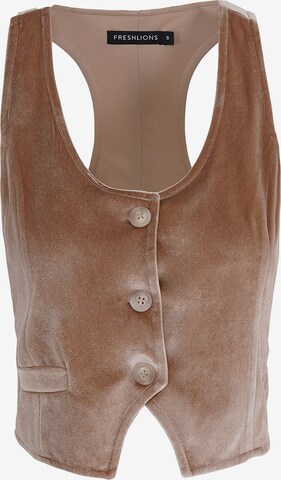 FRESHLIONS Vest in Beige: front