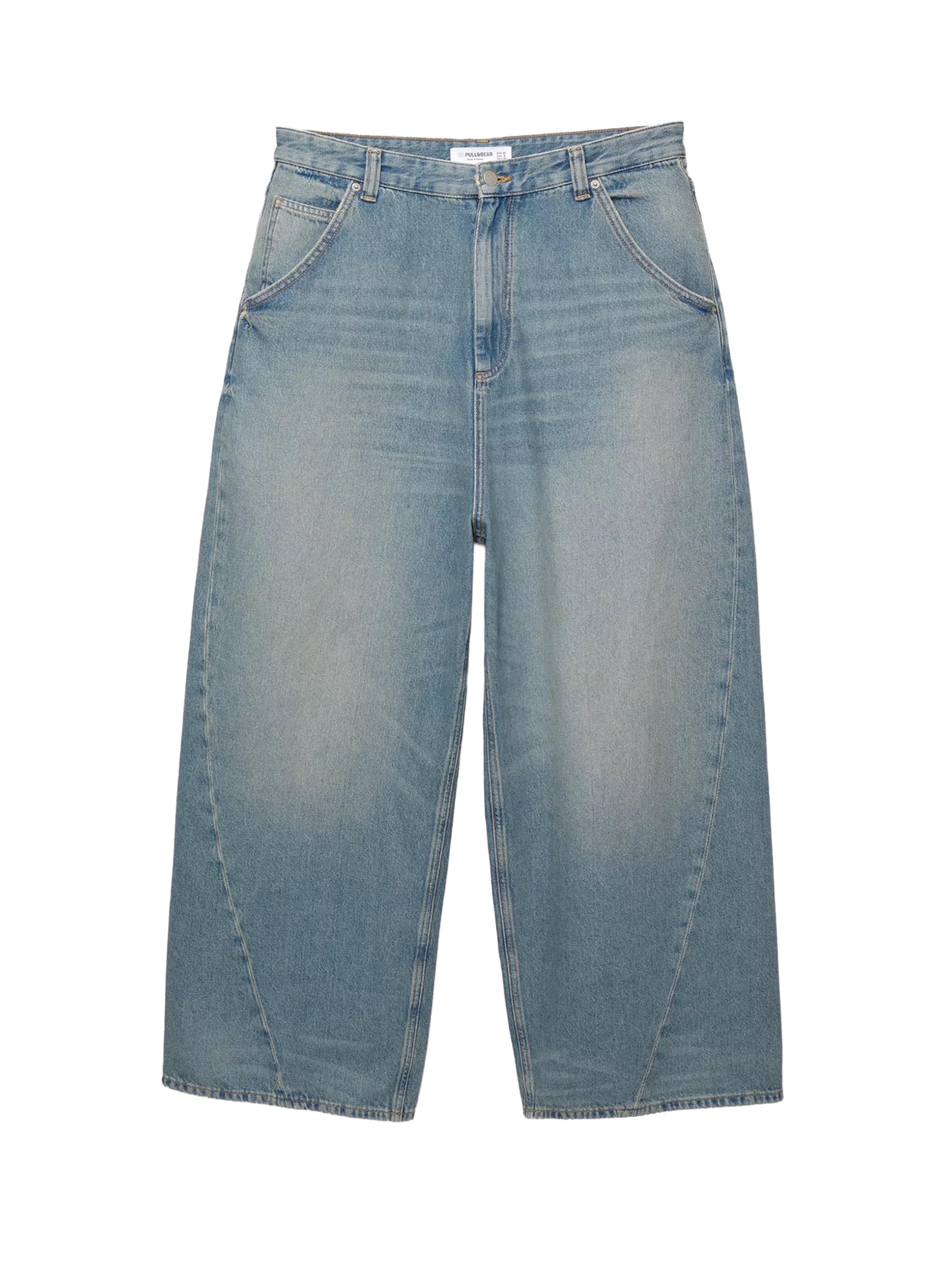 Wide leg Jeans di Pull&Bear in blu: frontale