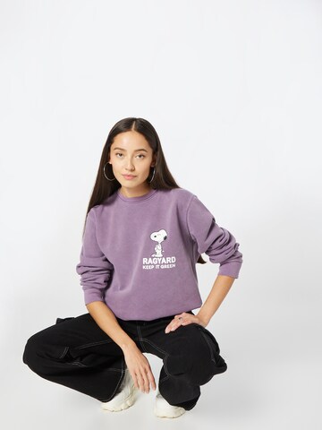 Sweat-shirt 'KEEP IT GREEN' Vintage Supply en violet