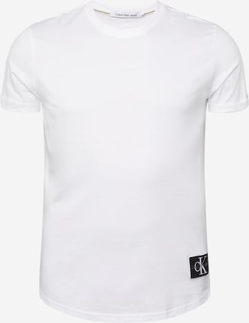 Calvin Klein Jeans Plus Majica | bela barva: sprednja stran