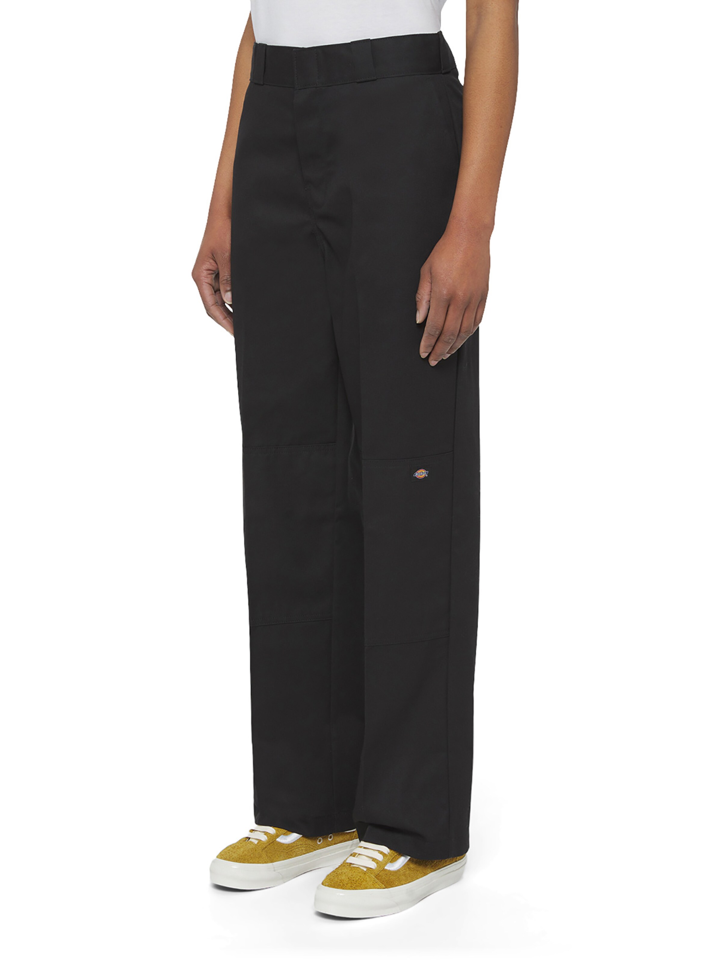 Wide leg Pantaloni con piega frontale di DICKIES in nero