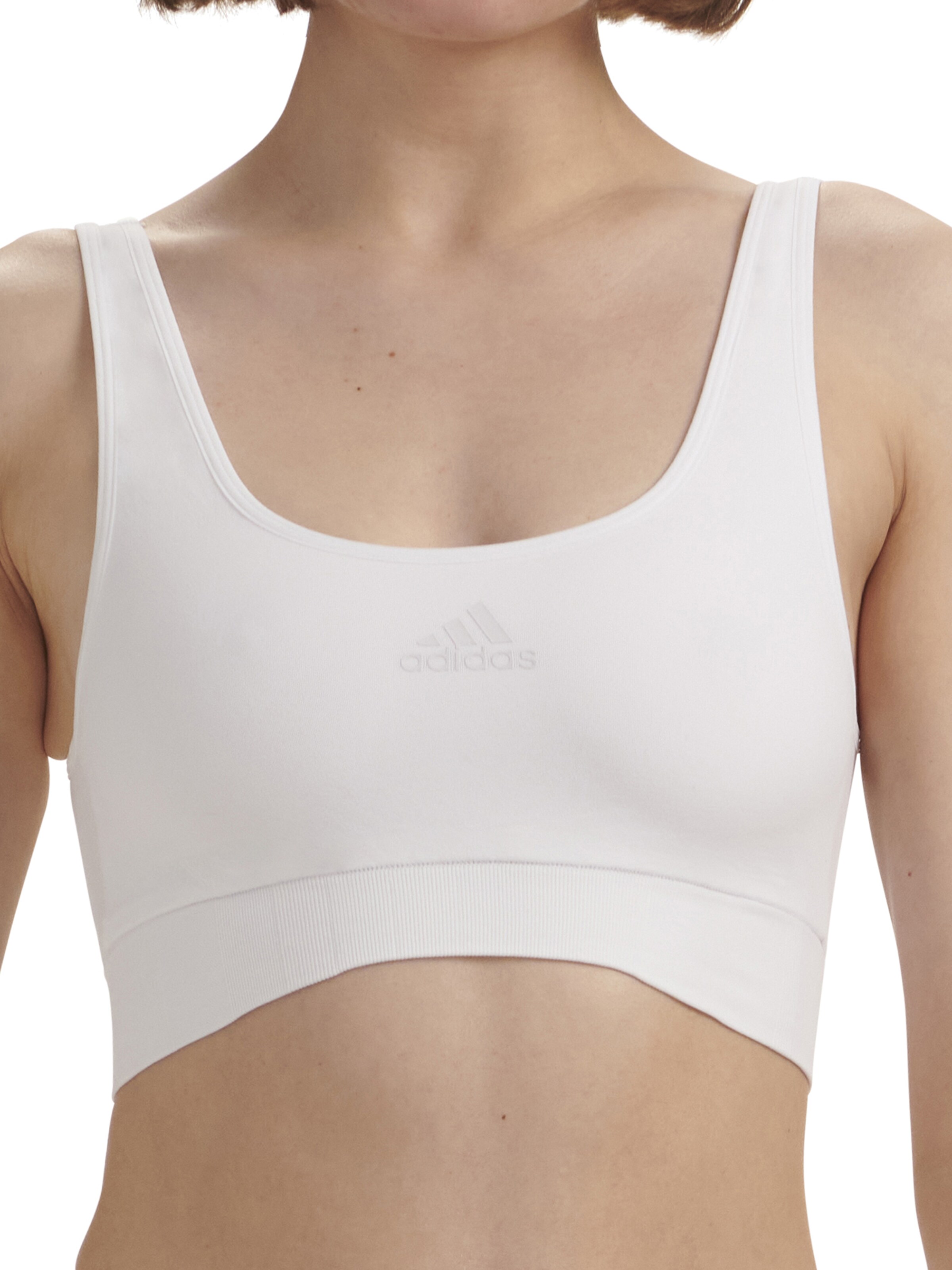 Bustieră Sutien de la ADIDAS SPORTSWEAR pe alb