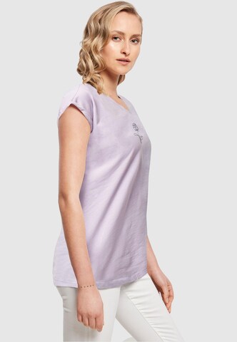 Merchcode T-Shirt 'Spring - Rose' in Lila