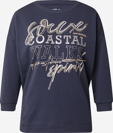 SoccxSweater majica 'Wanderlust' - plava boja: prednji dio