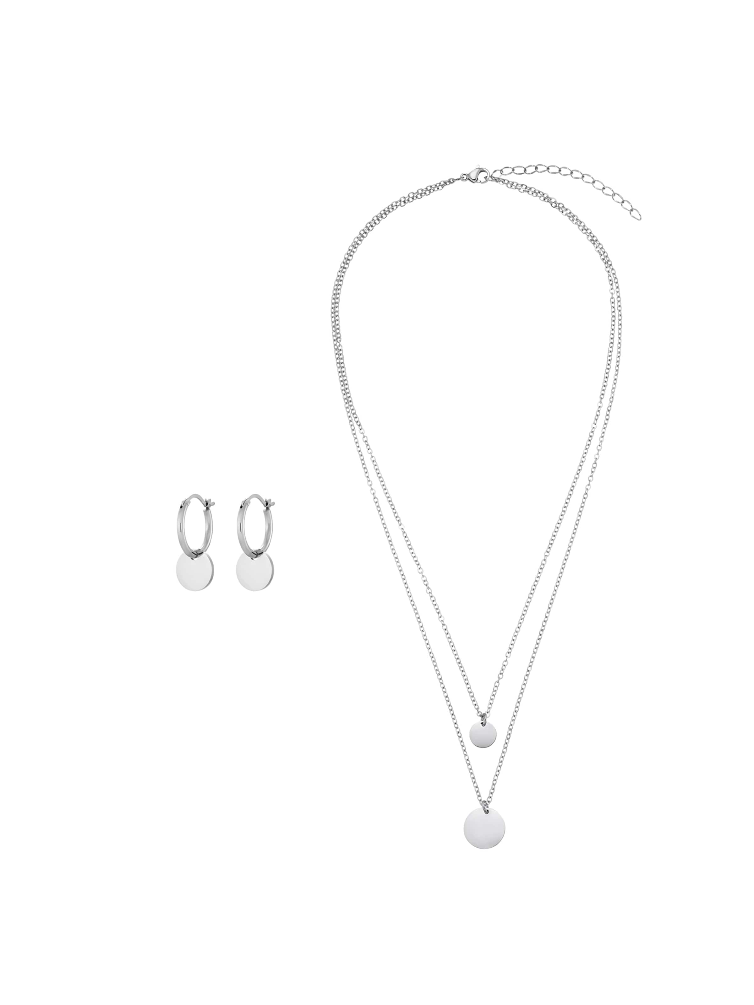 Heideman Schmuckset 'Circuli' in Silber: Vorderseite