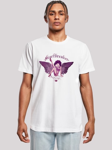 T-Shirt 'Betty Boop Heartbreaker Tattoo' F4NT4STIC en blanc : devant