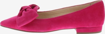XAVER LUIS Schuhmanufaktur Ballerina 'COCOS - mit großer Lederschleife' in Pink: Vorderseite