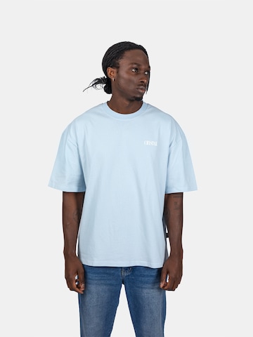 Crystal Paris Shirt 'Face' in Blue: front