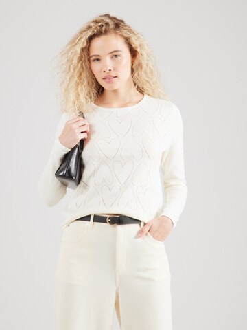 Pull-over s.Oliver BLACK LABEL en blanc : devant