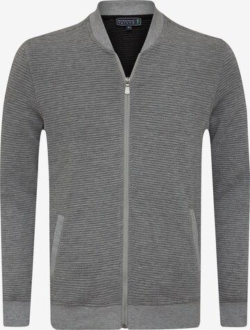 Sir Raymond Tailor Zip-Up Hoodie 'Islandy' in Grey: front