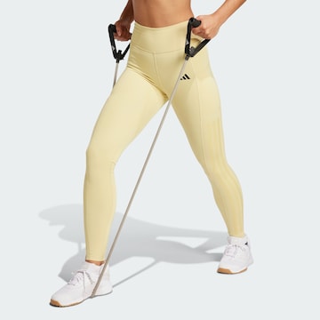 ADIDAS PERFORMANCE Skinny Leggings 'Optime' in Yellow