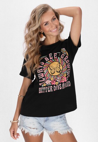 IZIA Shirt in Zwart: voorkant
