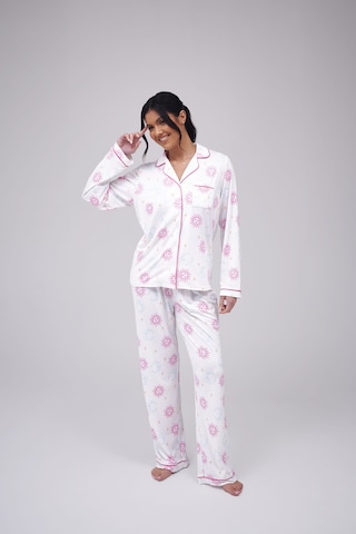 Loungeable Pajama in White: front