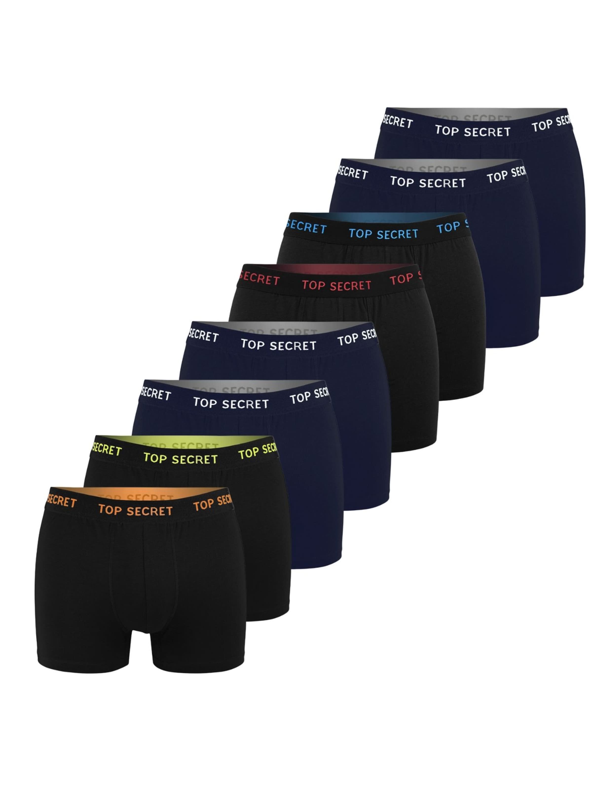 Top Secret Boxershorts in Schwarz: Vorderseite