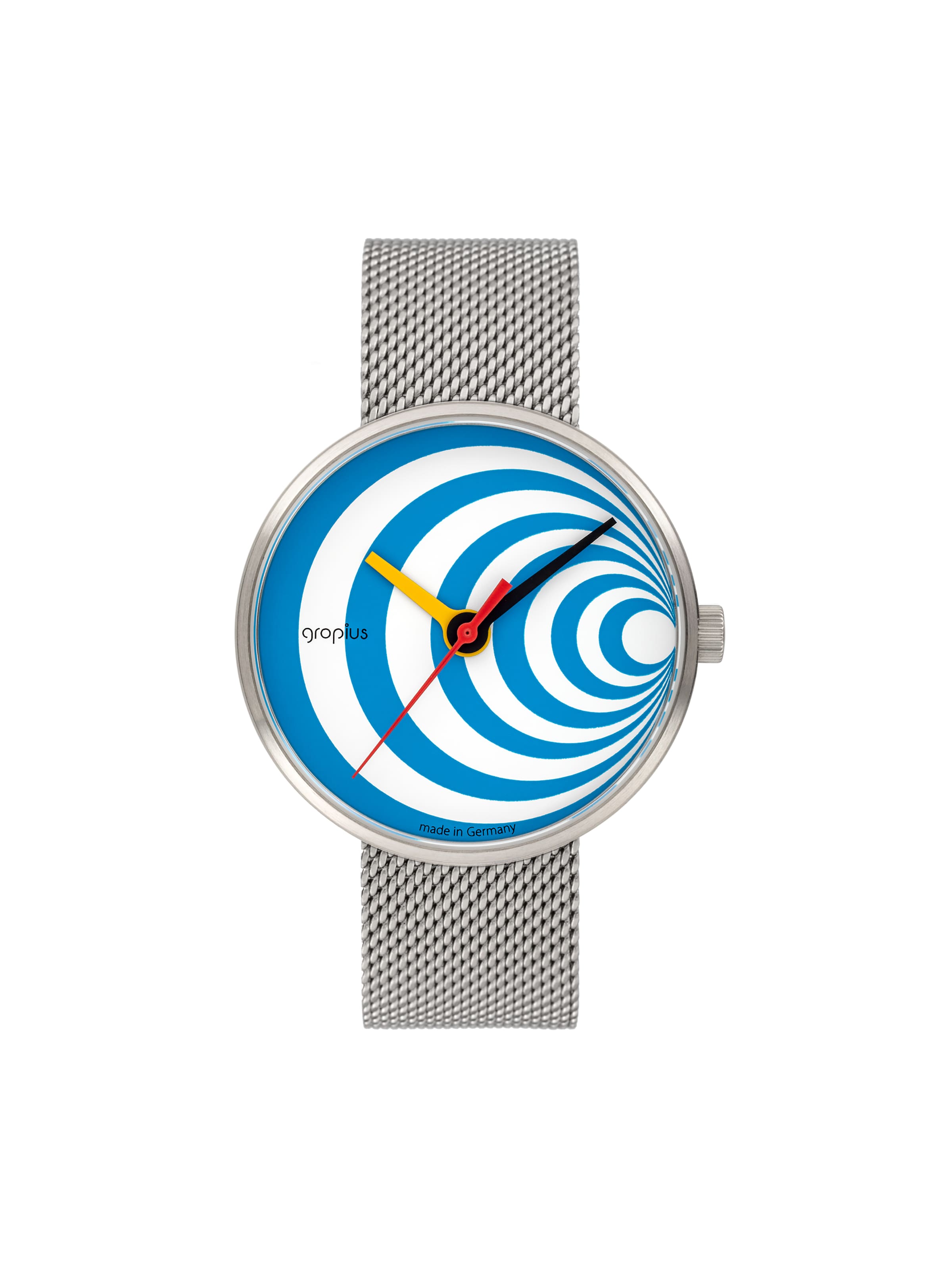 WALTER GROPIUS Analog Watch 'EXCENTRIC' in Blue: front