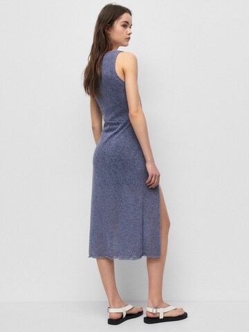 Pull&Bear Knit dress in Blue