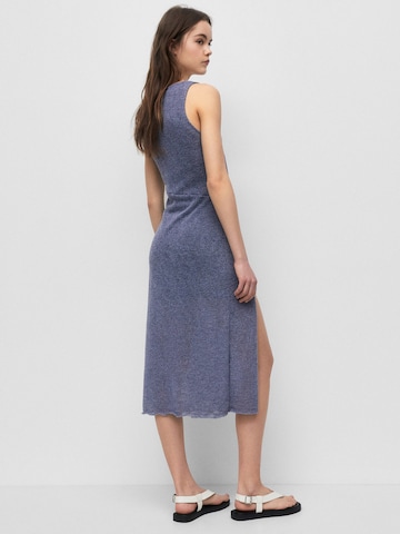 Pull&Bear Knitted dress in Blue