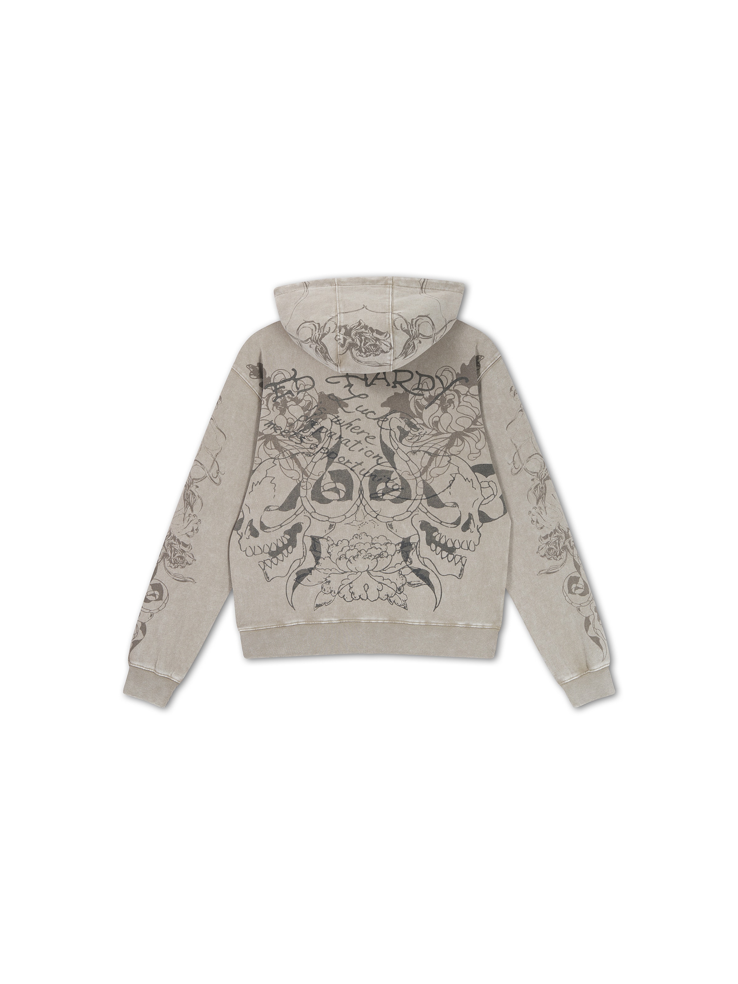 Ed Hardy Tepláková bunda 'Venom' - Sivá