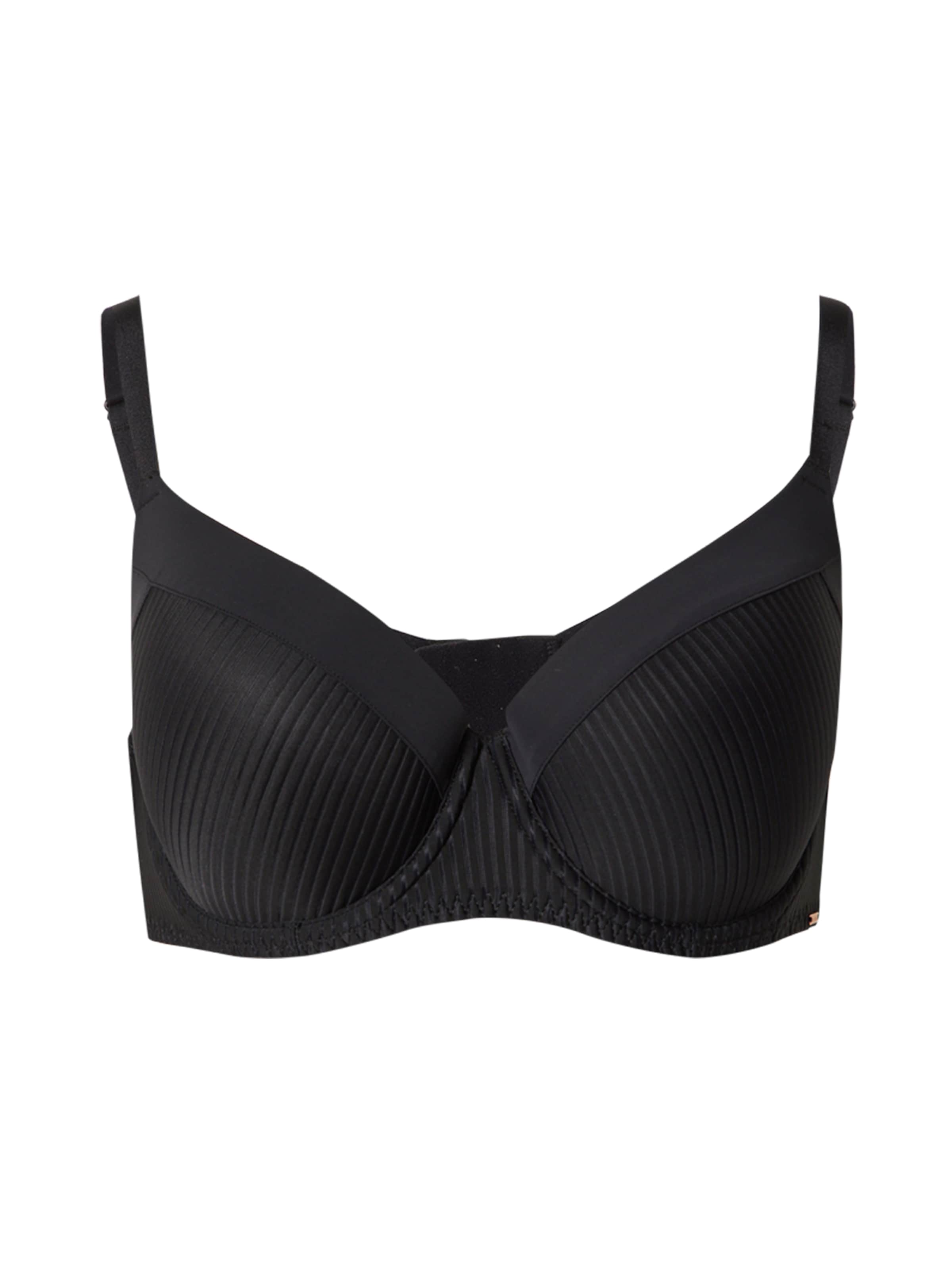 Dorina T-shirt Podprsenka – černá: přední strana