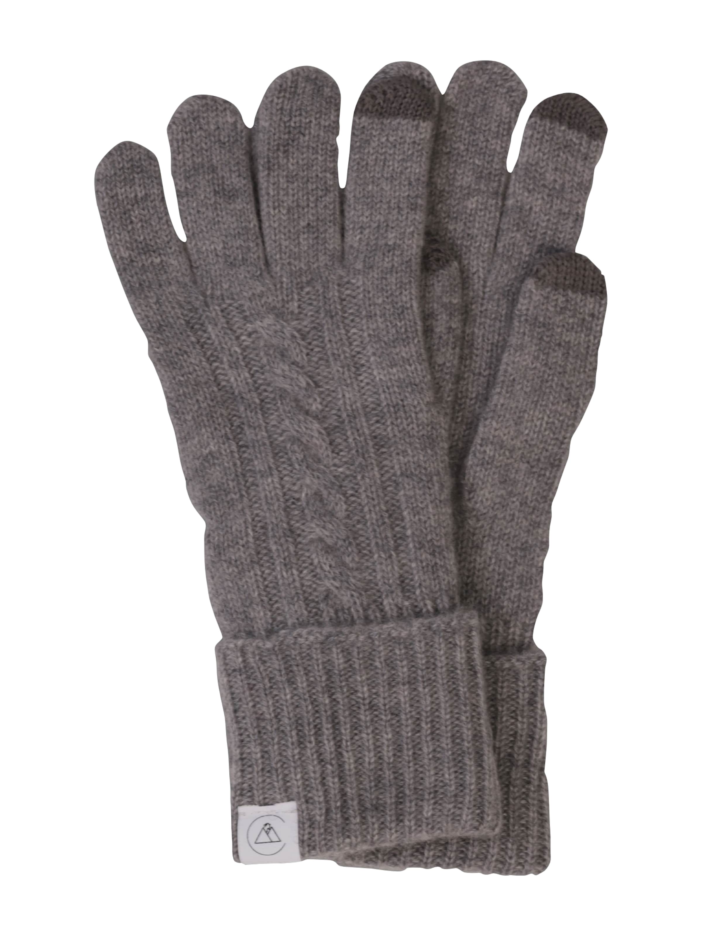 Mezzoguanti di CASH-MERE.CH in grigio: frontale