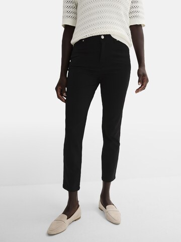 bonprix Slimfit Broek in Zwart: voorkant