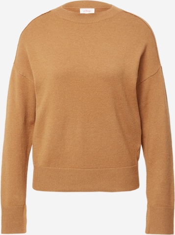 s.Oliver Sweater in Brown: front