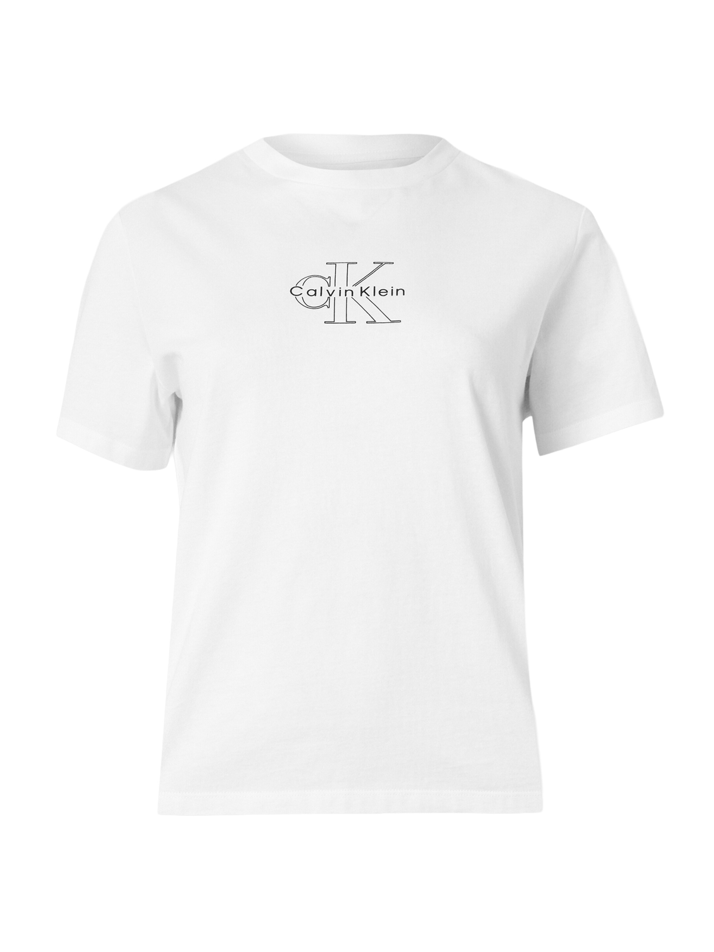 Tricou 'CLASSIC SEASONAL' de la Calvin Klein Jeans pe alb: față