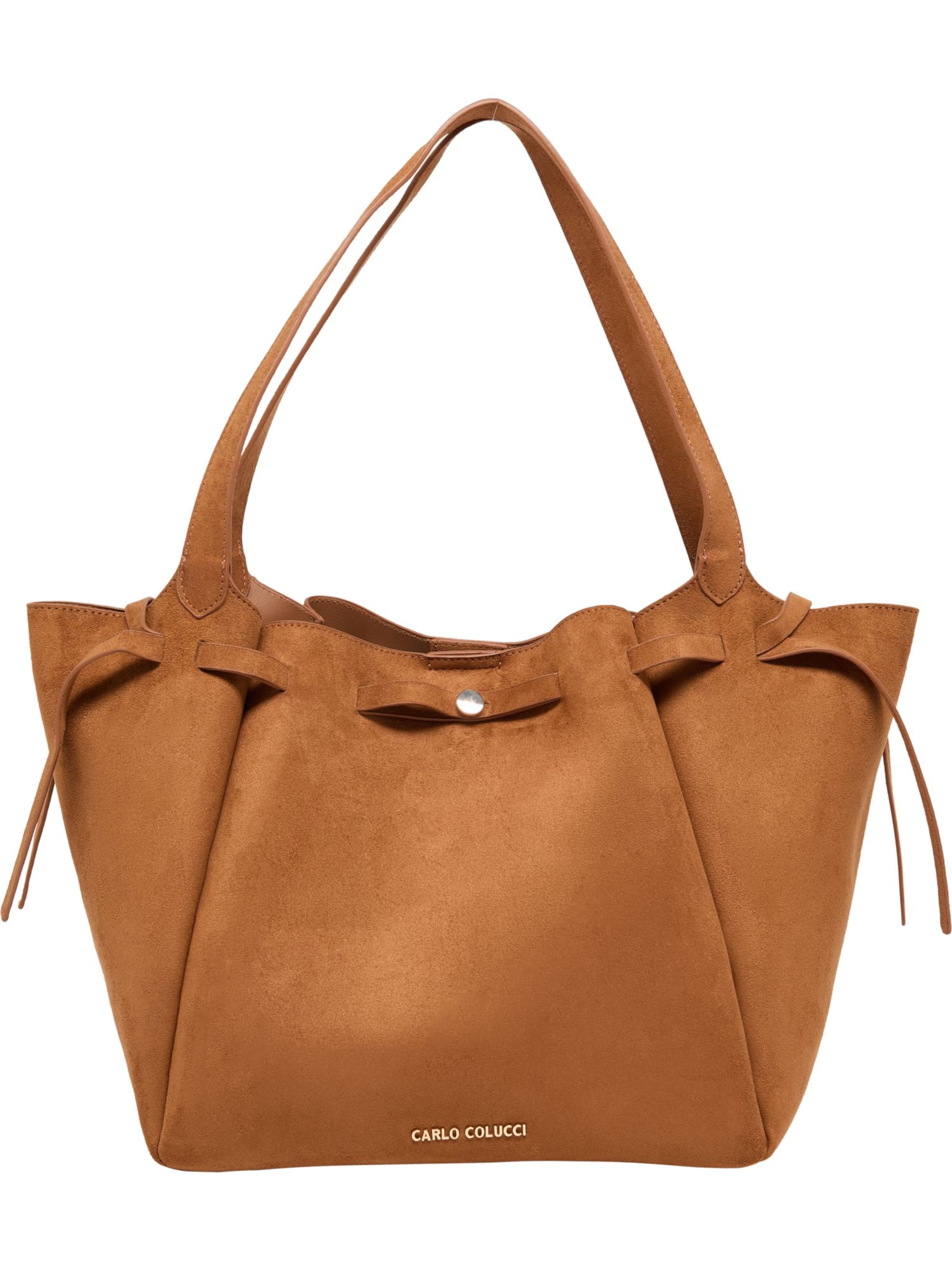 Carlo Colucci Shopper 'Felline ' in Bronze: Vorderseite