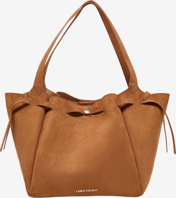 Carlo Colucci Shopper 'Felline ' in Bronze: Vorderseite