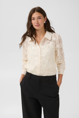 CULTURE - Blusa 'CATINKA' en beige: frente