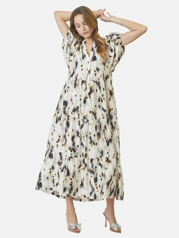 Robe-chemise 'Elisa' co'couture en blanc : devant