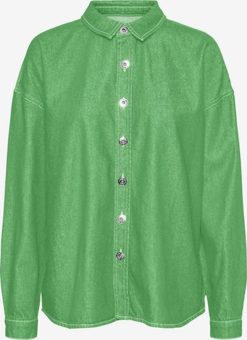 Camicia da donna 'Matilda' di Noisy may in verde: frontale