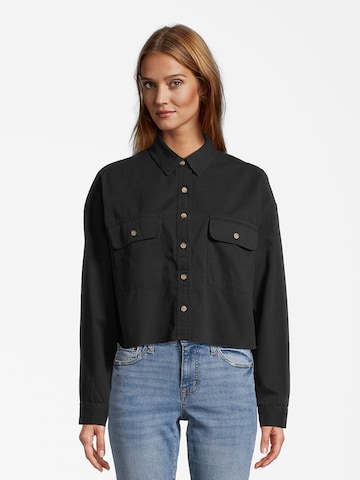 AÉROPOSTALE Blouse in Black: front