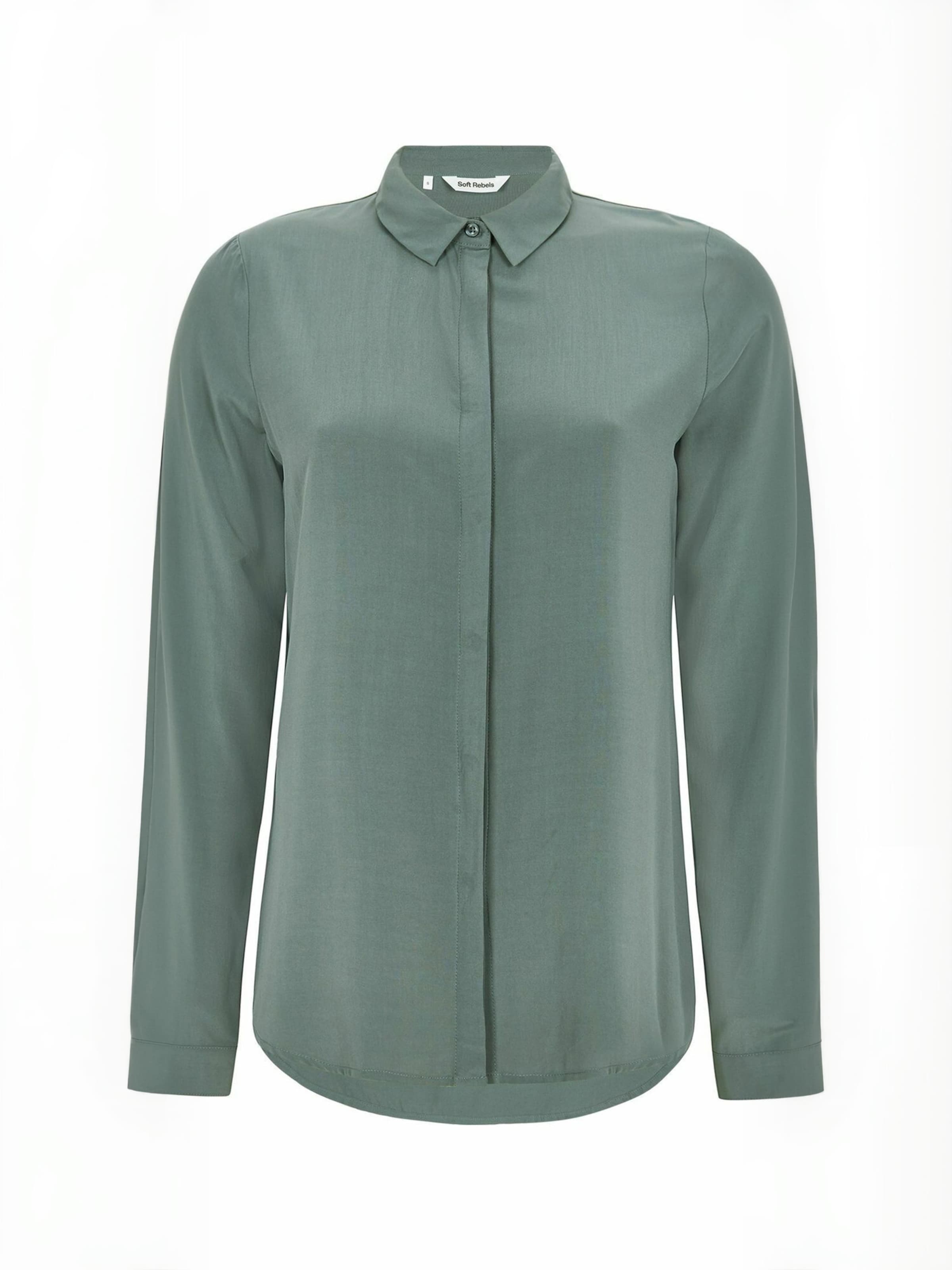 T-shirt ' Shirt ' Soft Rebels en vert : devant