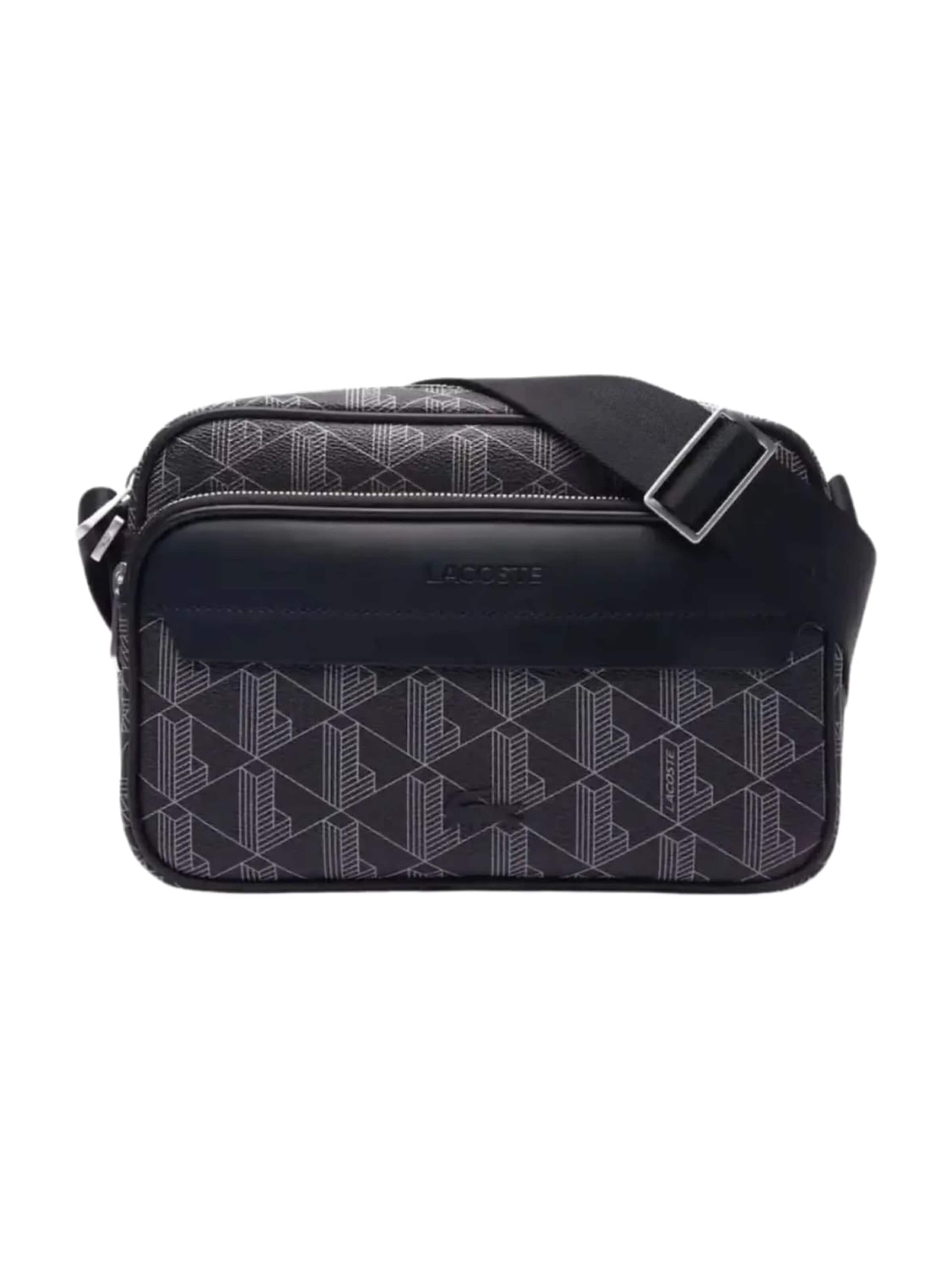 LACOSTE - Mala de ombro em cinzento: frente