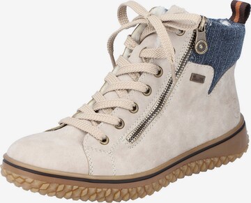 Rieker Schnürstiefel in Beige: predná strana