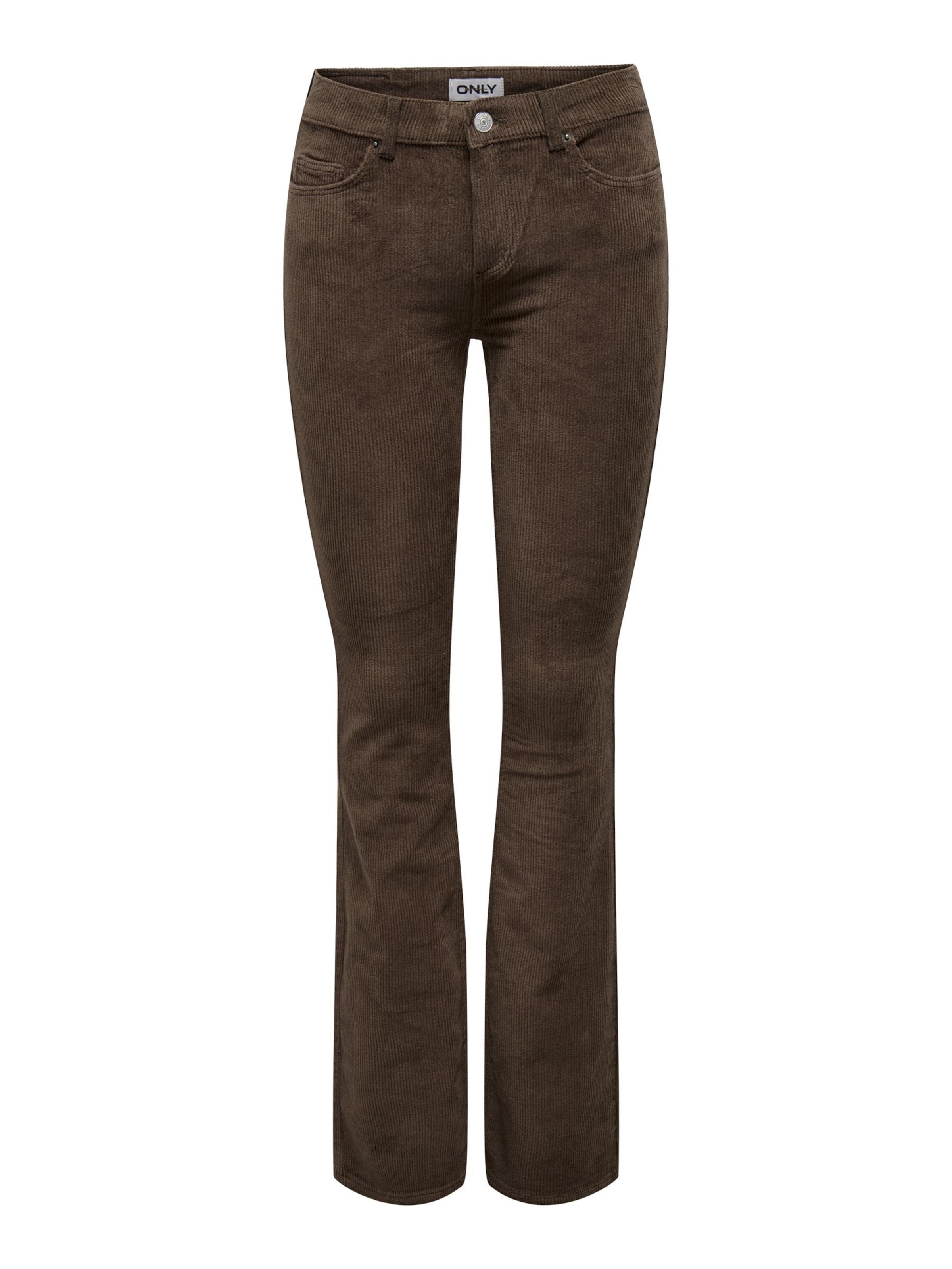 ONLY Flared Pants in Brown: front