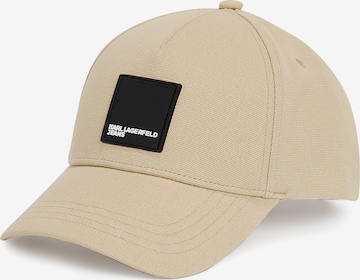 KARL LAGERFELD JEANS Kšiltovka – béžová: přední strana