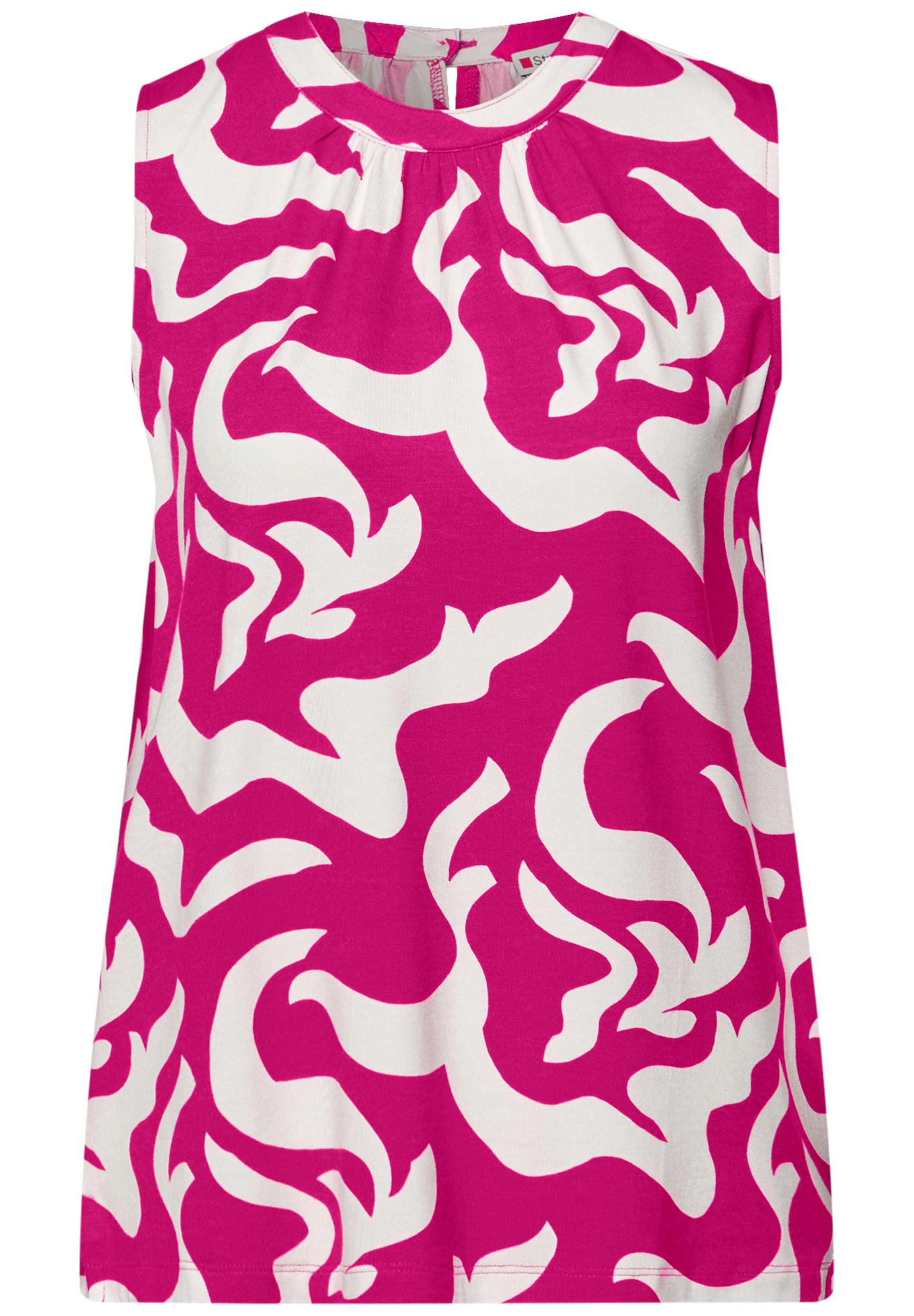 STREET ONE Blouse in XS in Magenta / White, Item view