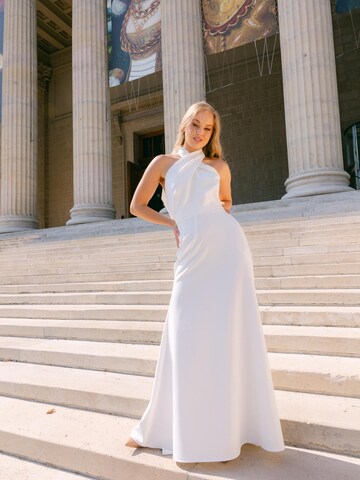 GRAZIA STORE - Vestido de noche 'Lia' en blanco