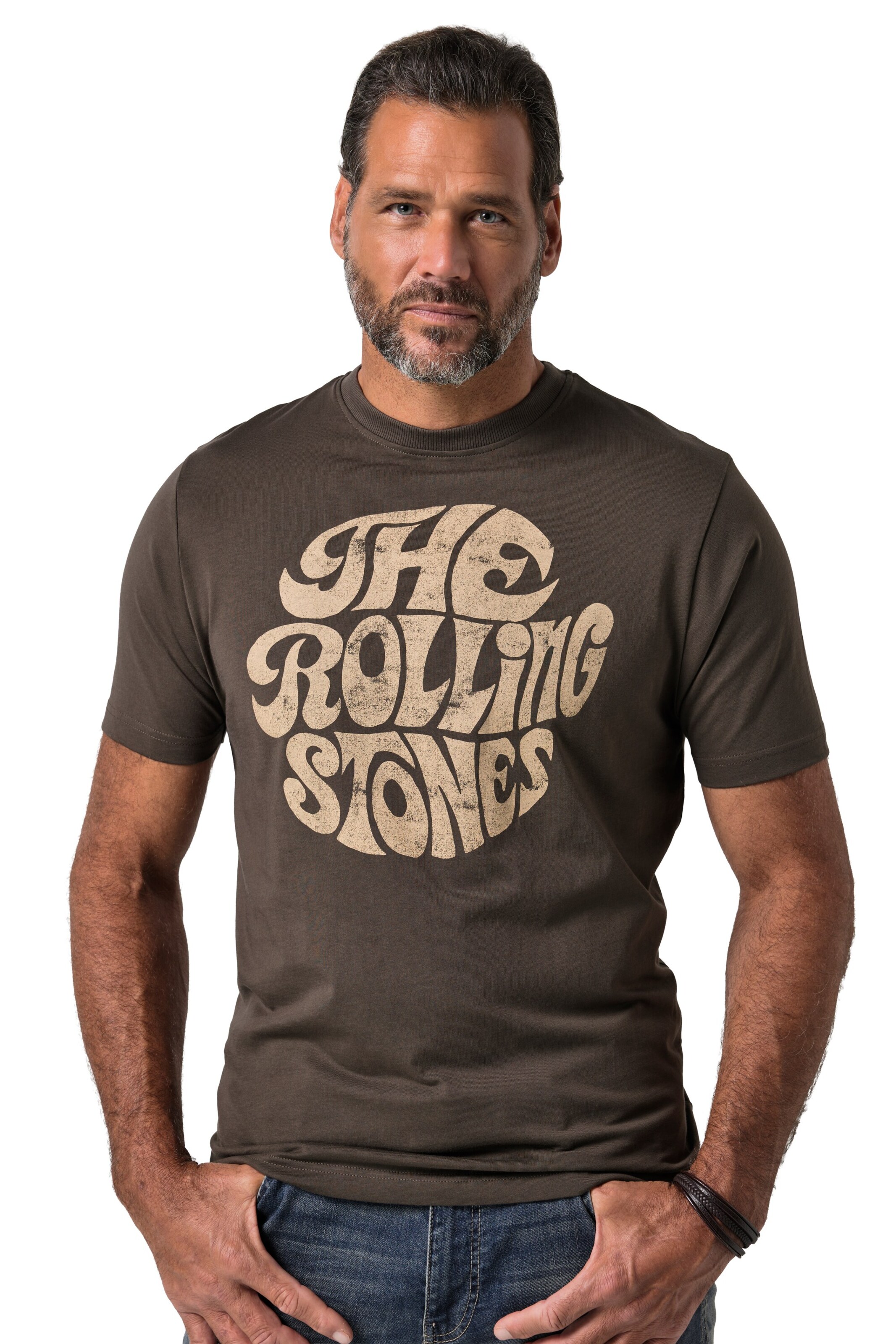JP1880 T-Shirt in Braun: Vorderseite
