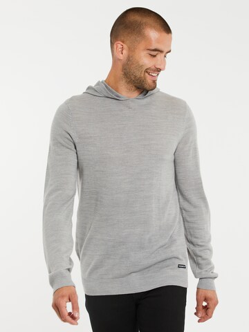 Threadbare Pullover 'Ravensdale' in Grau: predná strana