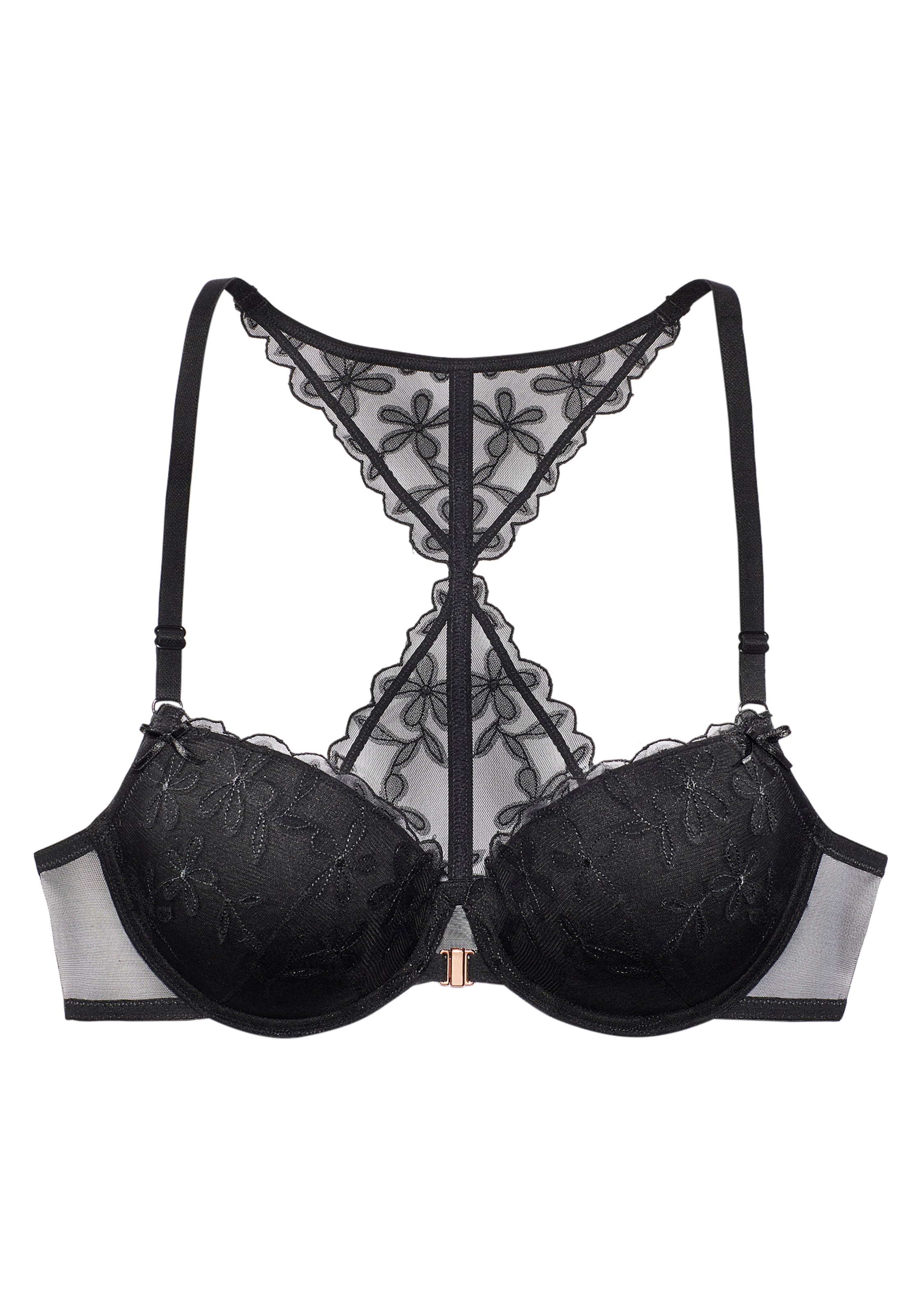 LASCANA Push-up Podprsenka - Čierna: predná strana