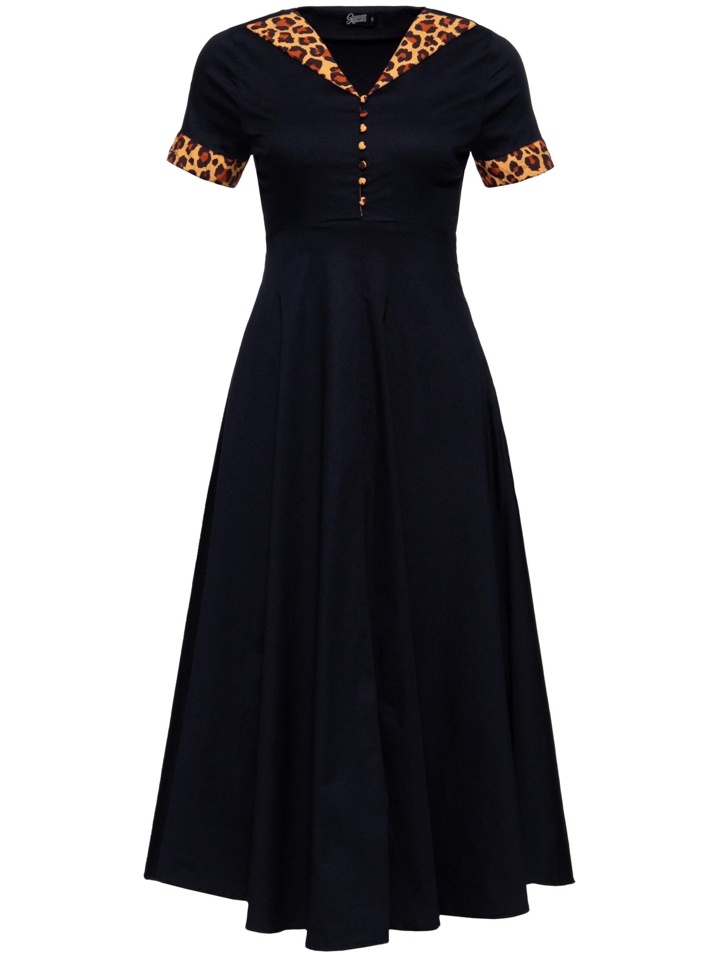 Queen Kerosin Kleid‌‌‌ in Schwarz: Vorderseite