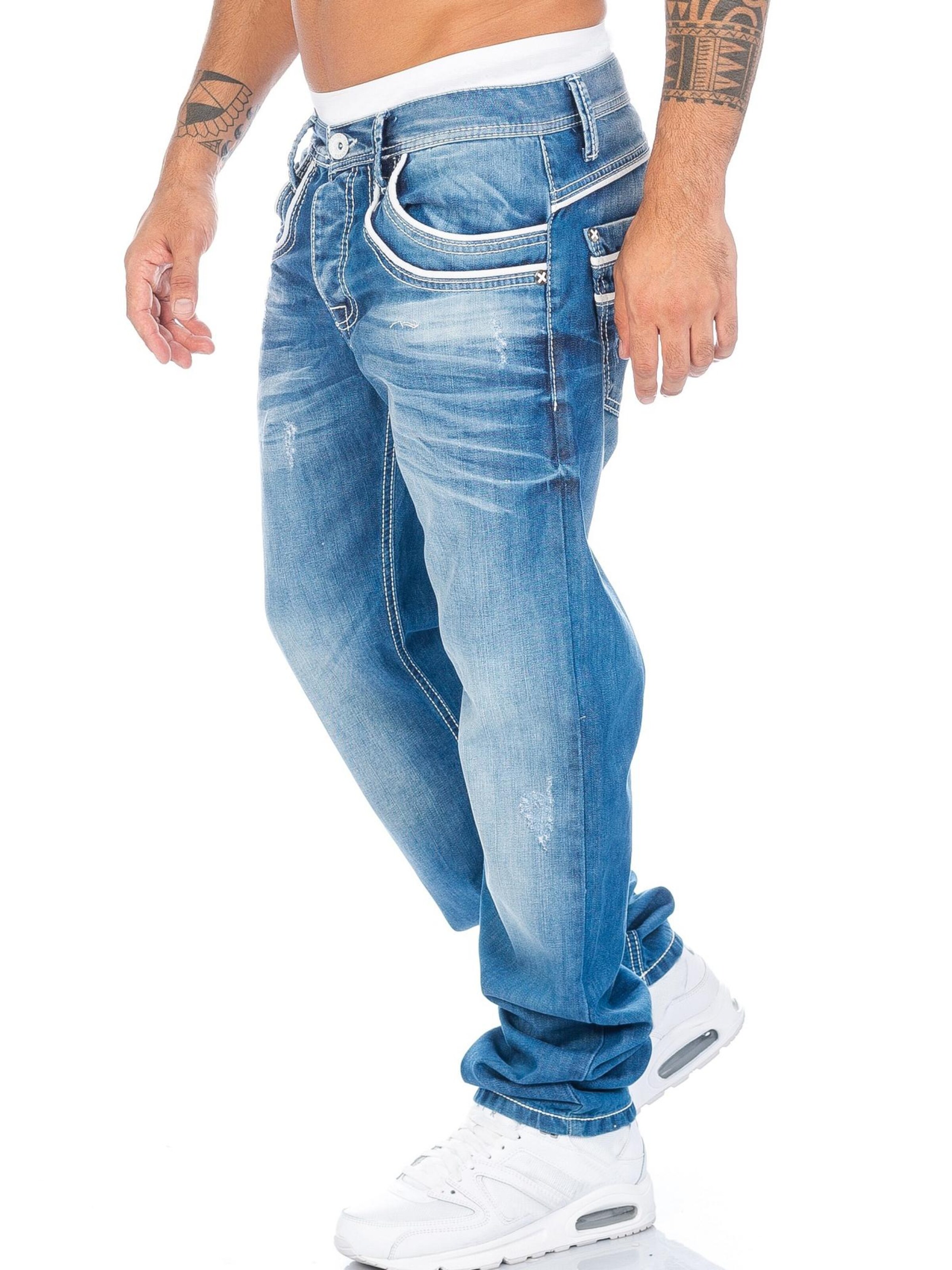 CIPO & BAXX Regular Jeans 'BJ1127' in Blue