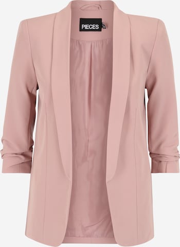 Pieces Petite Blazer 'PCBOSELLA' in Pink: front