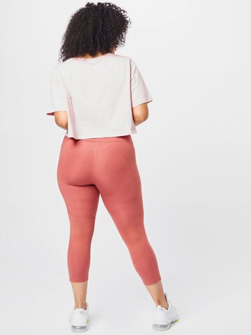 Skinny Pantalon de sport 'Fast' Nike Sportswear en marron