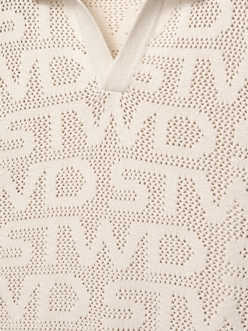 Pull-over 'STWD' Pull&Bear en blanc