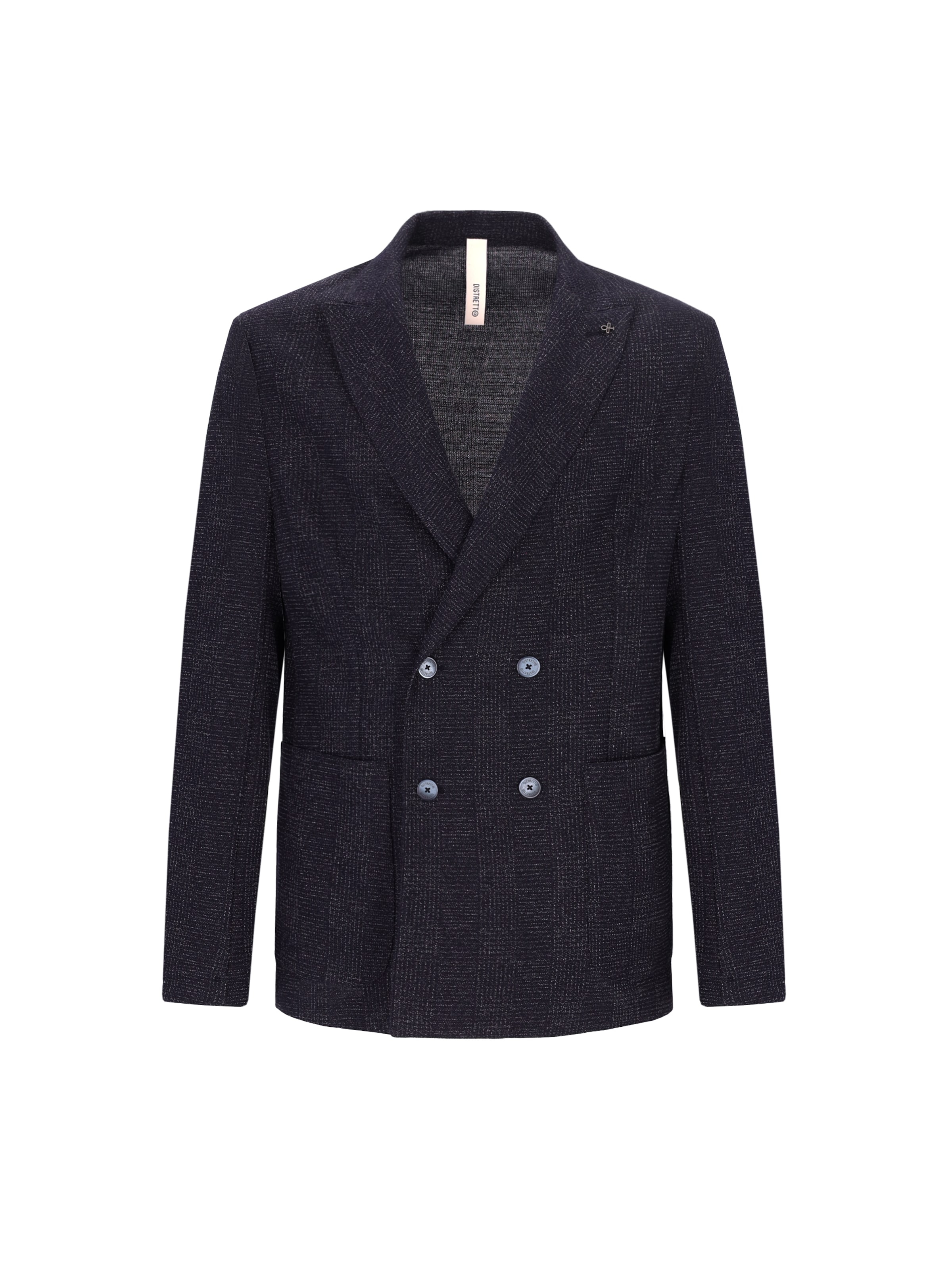 Distretto12 Regular fit Business-colbert 'Narciso' in Blauw: voorkant