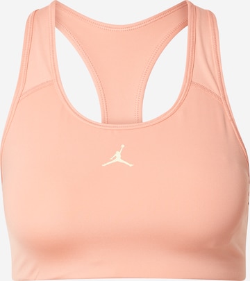 NIKE Regular Sports Bra in Orange: front